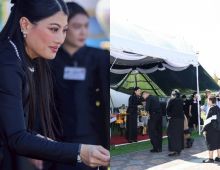 เจ้าฟ้าสิริวัณณวรีฯ พระราชทานโบว์ดำแก่พสกนิกรถวายความอาลัยพระพันปีหลวง